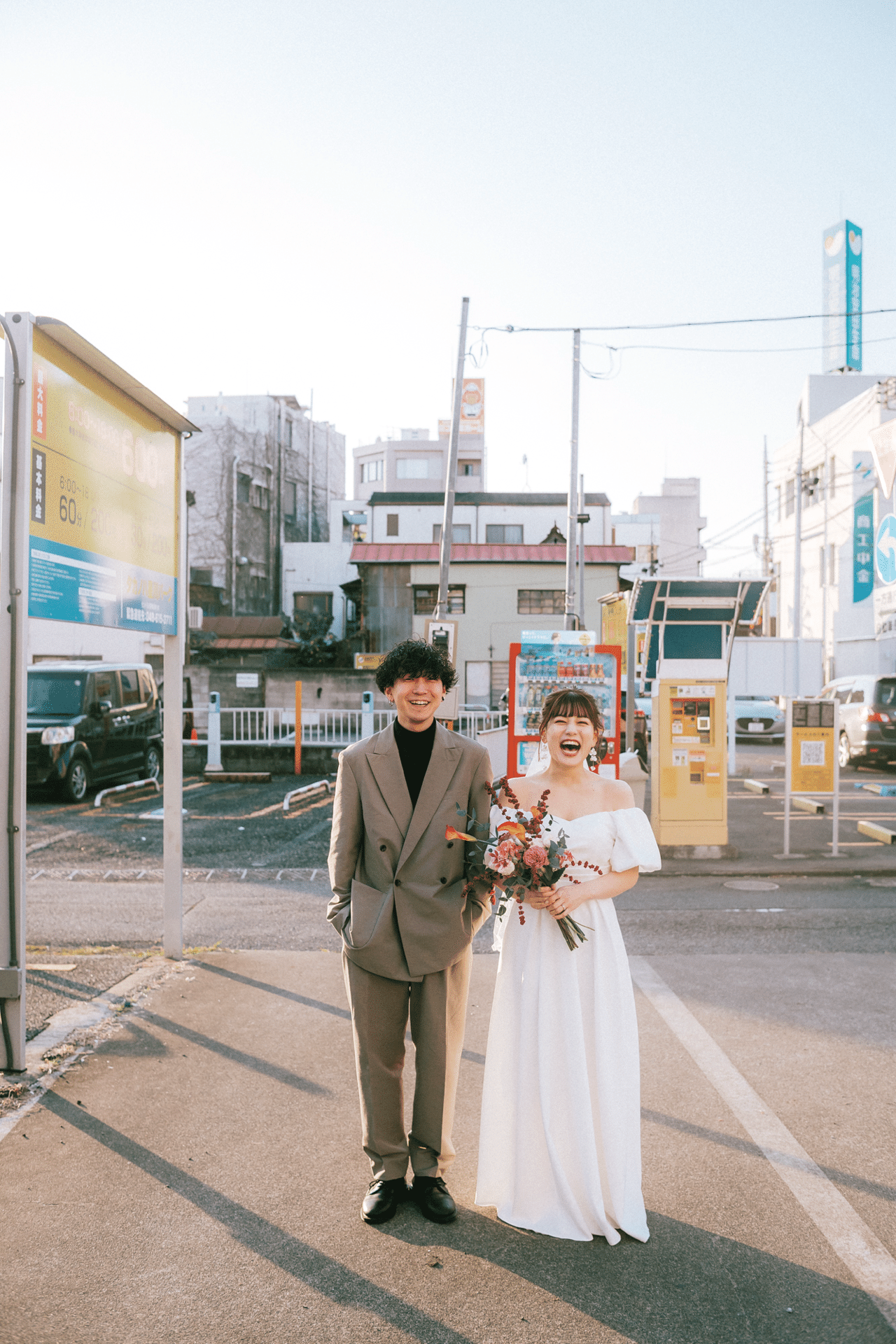 緊張して始まった撮影の、1時間後の表情