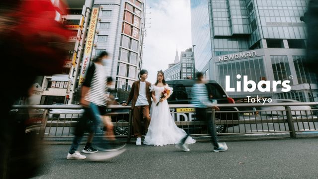 【街中ウェディング】大都会 新宿にて